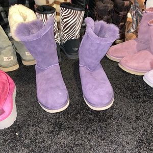 UGG | Shoes | Euc Purple Bows Uggs Size 